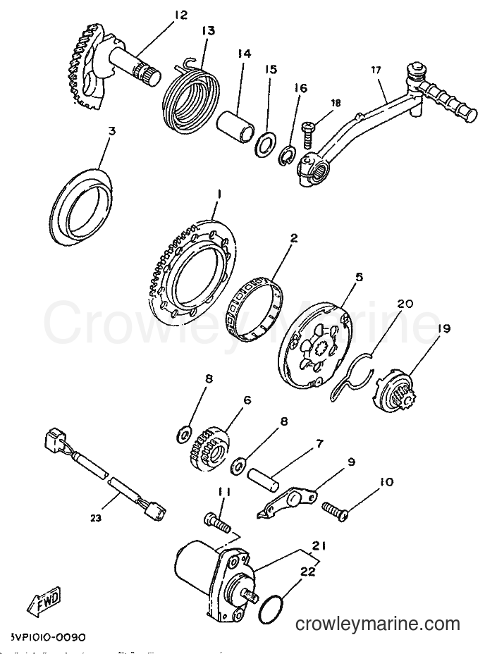 1992 Scooter YE50 - YE50 (4EE1) [999] - STARTER