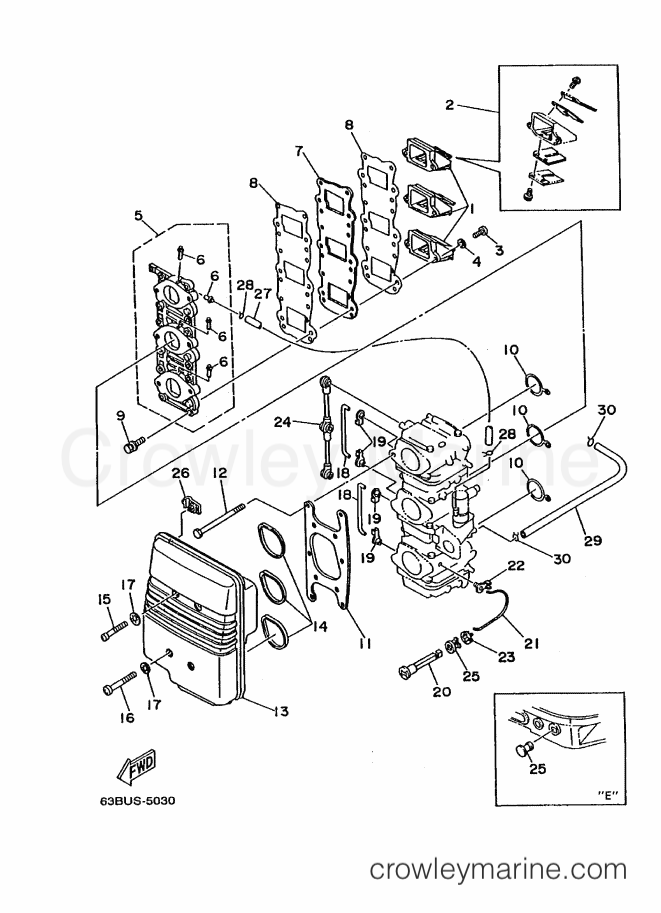 Yamaha Motors 40V (63D) [030] - INTAKE