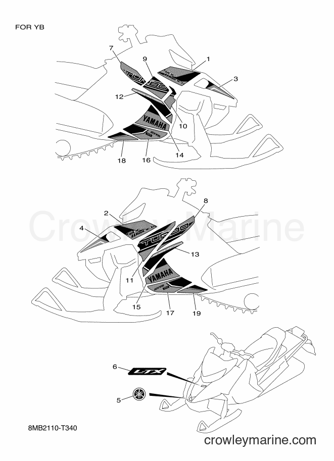 2018 Snowmobile SRS10LD - SRS10LD (8MB2) [010] - GRAPHIC & EMBLEM