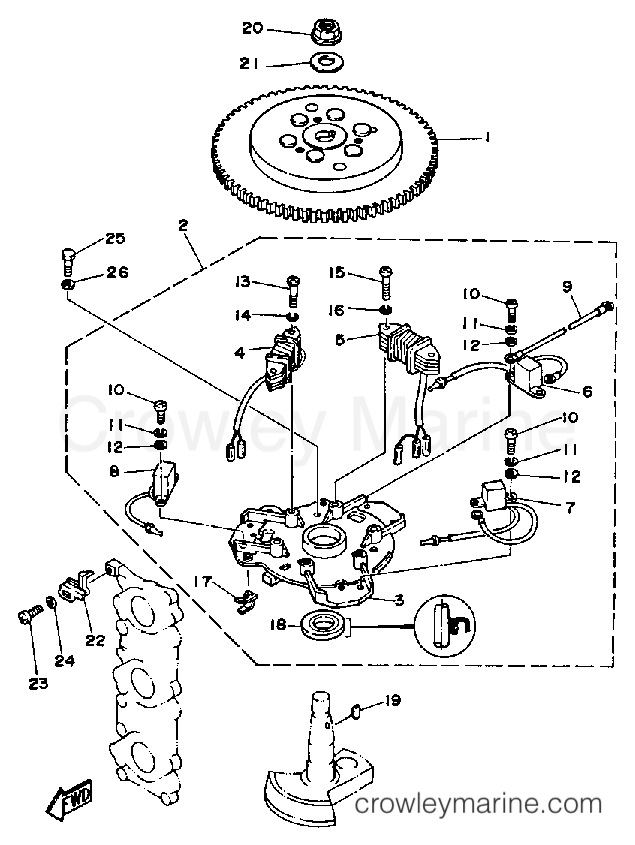 Yamaha Motors PR50LF - CDI MAGNETO