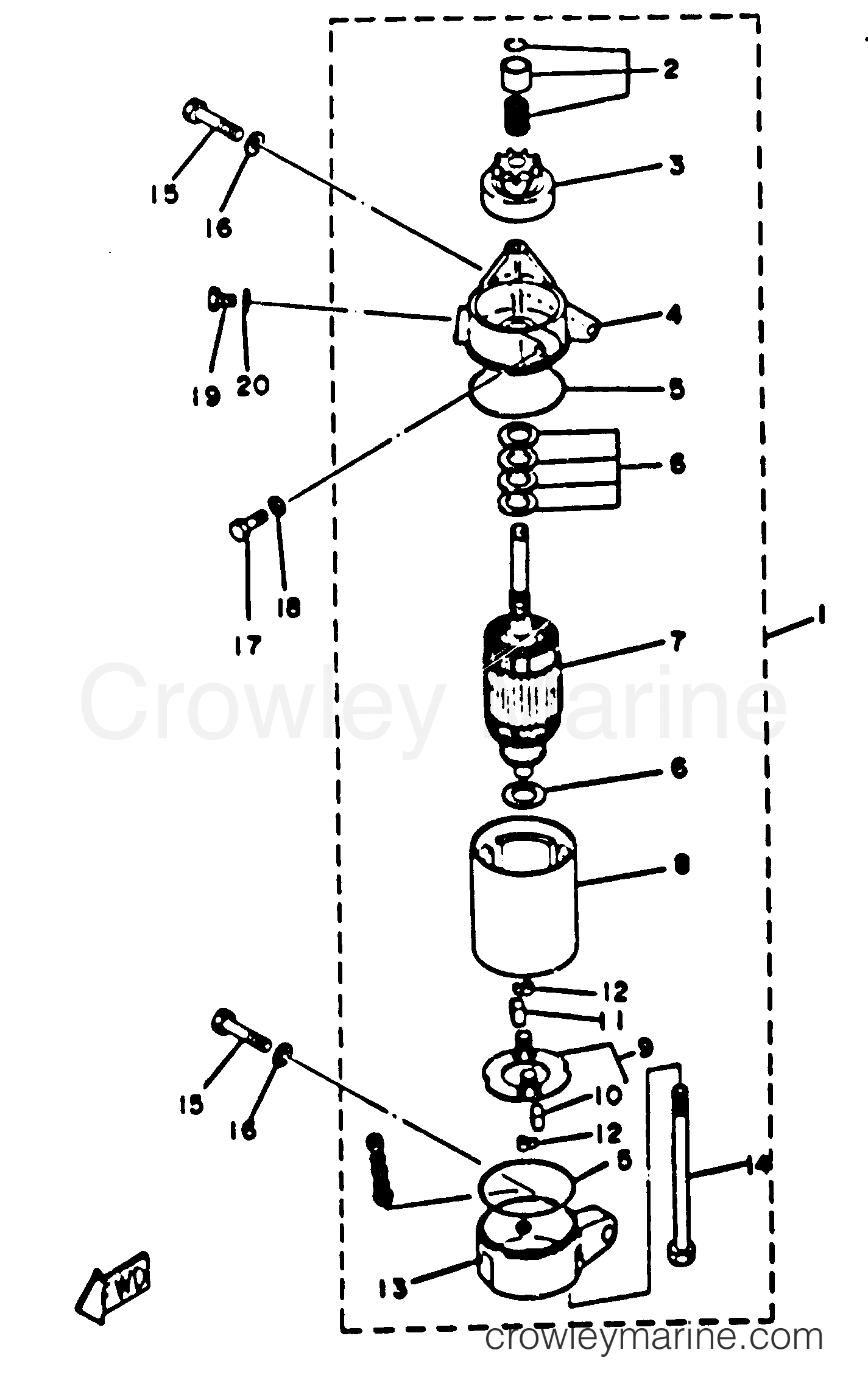 Yamaha Motors 70ETLK - ELECTRICAL MOTOR