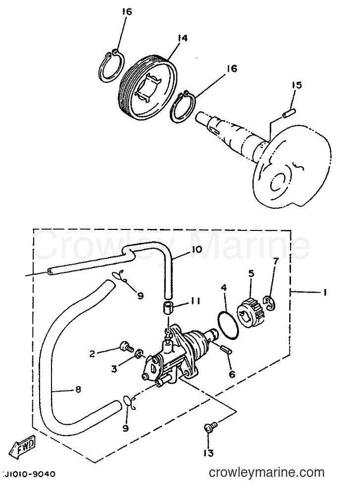 1994 Scooter YE50 - YE50 (4FW4) [999] - OIL PUMP