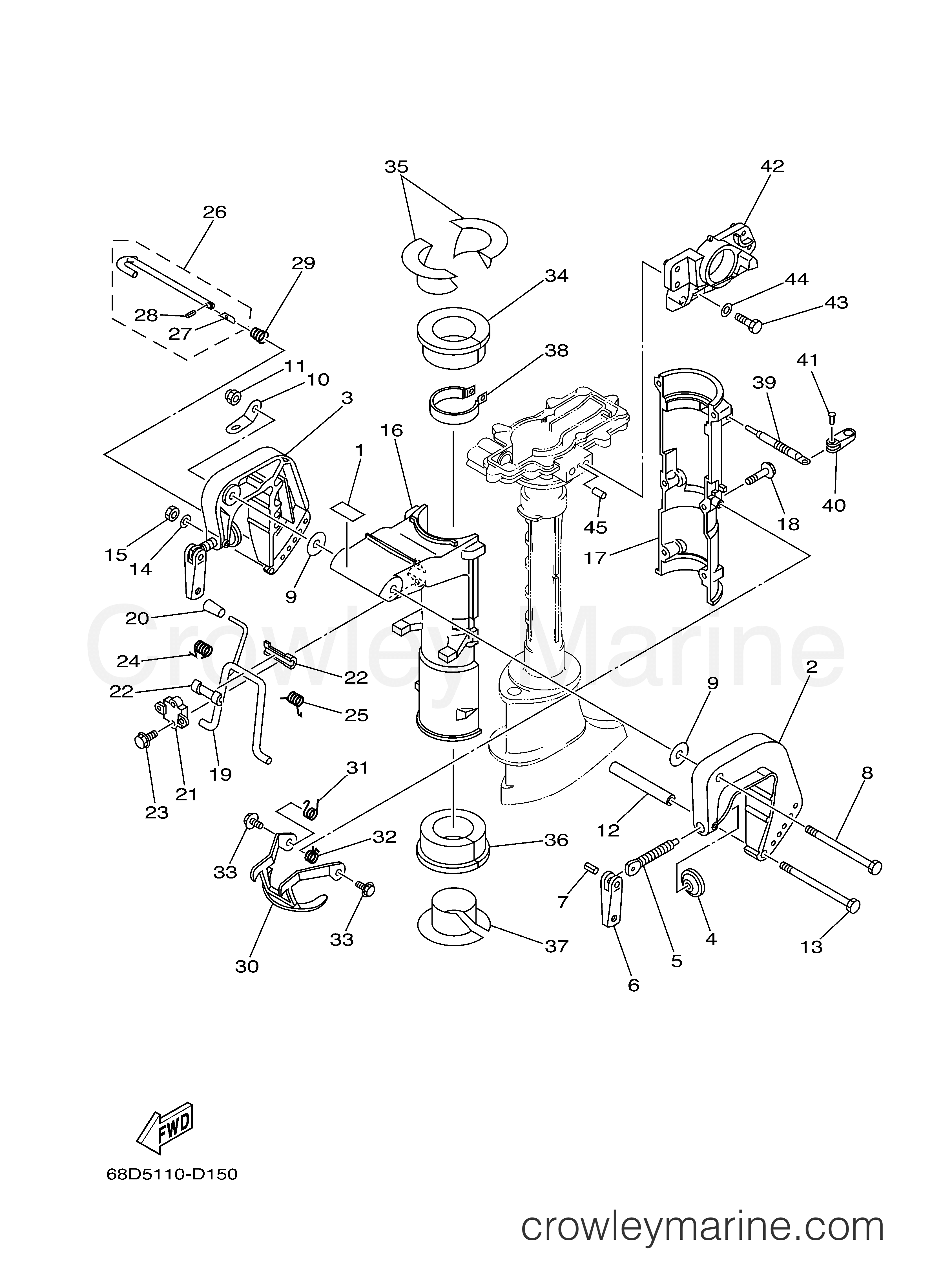 Yamaha Motors F4MLH - BRACKET