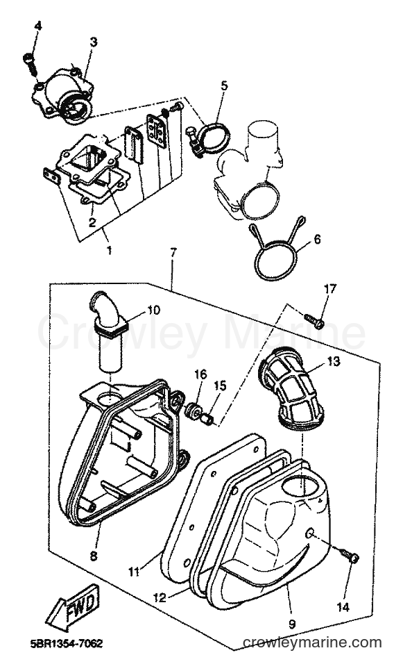 2001 Scooter YQ50 - YQ50 (5PU1) [020] - INTAKE
