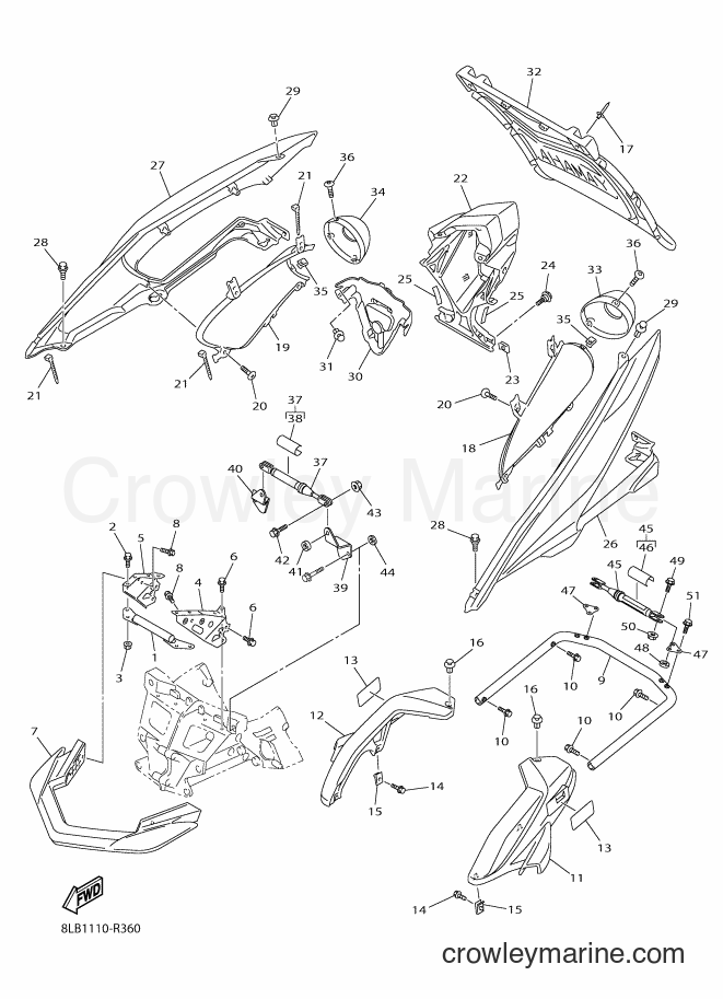 Yamaha Motors RX10STL (8LB2) [010] - BUMPER