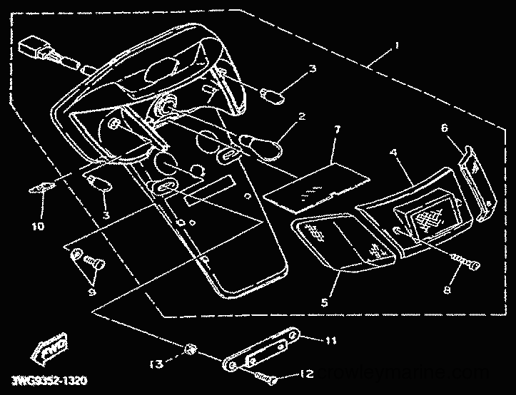 2001 Scooter CY50R - CY50R (3WG9) [010] - GRUPO LUCES TRASERAS