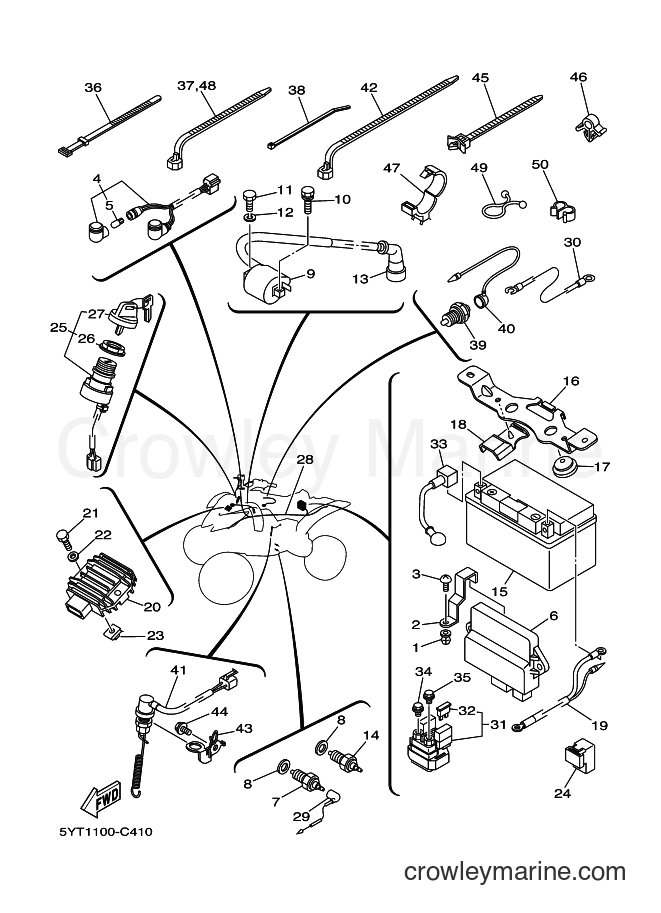 2005 ATV YFM350 - YFM350 (5YT6) [010] - ELECTRICAL 1