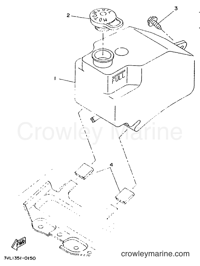 1995 Scooter CW50R - CW50R (4SX1) [999] - OIL TANK