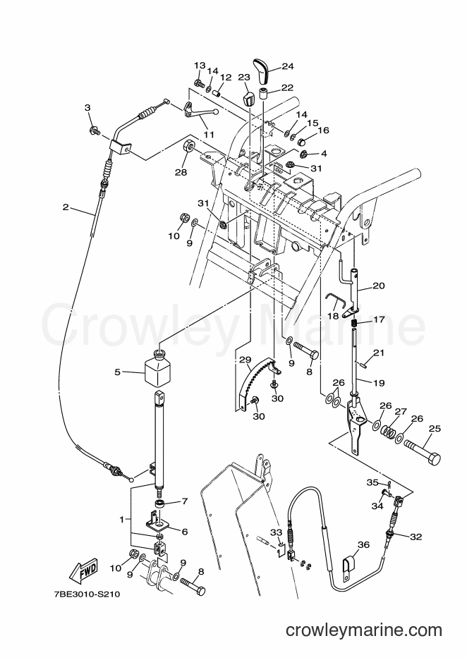 2017 Snowblower YT1380 - YT1380 (7BE3) [010] - SCHUTE CONTROL LEVER