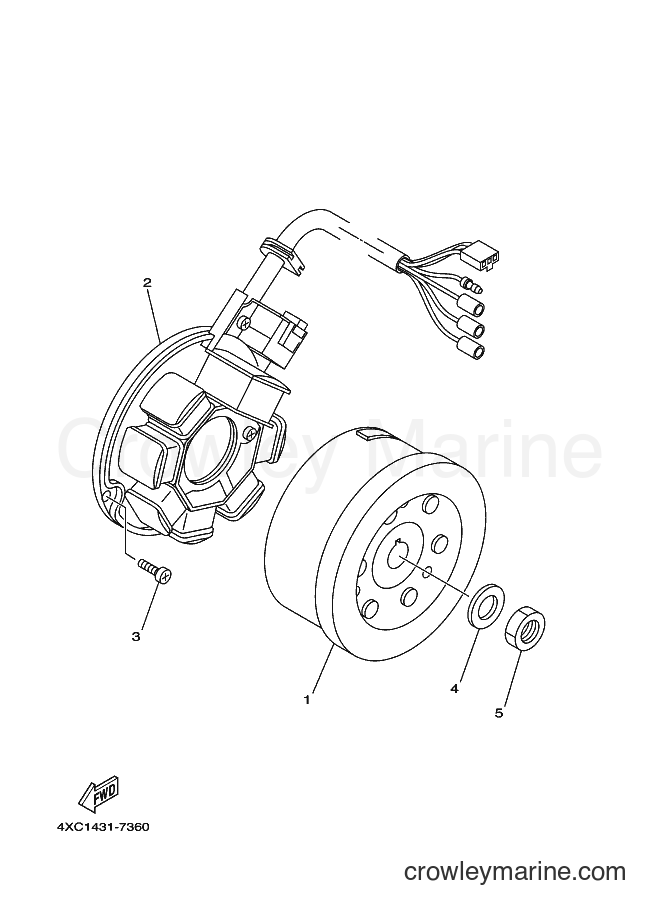 Yamaha Motors STR126 (4XC1) [010] - GENERATOR