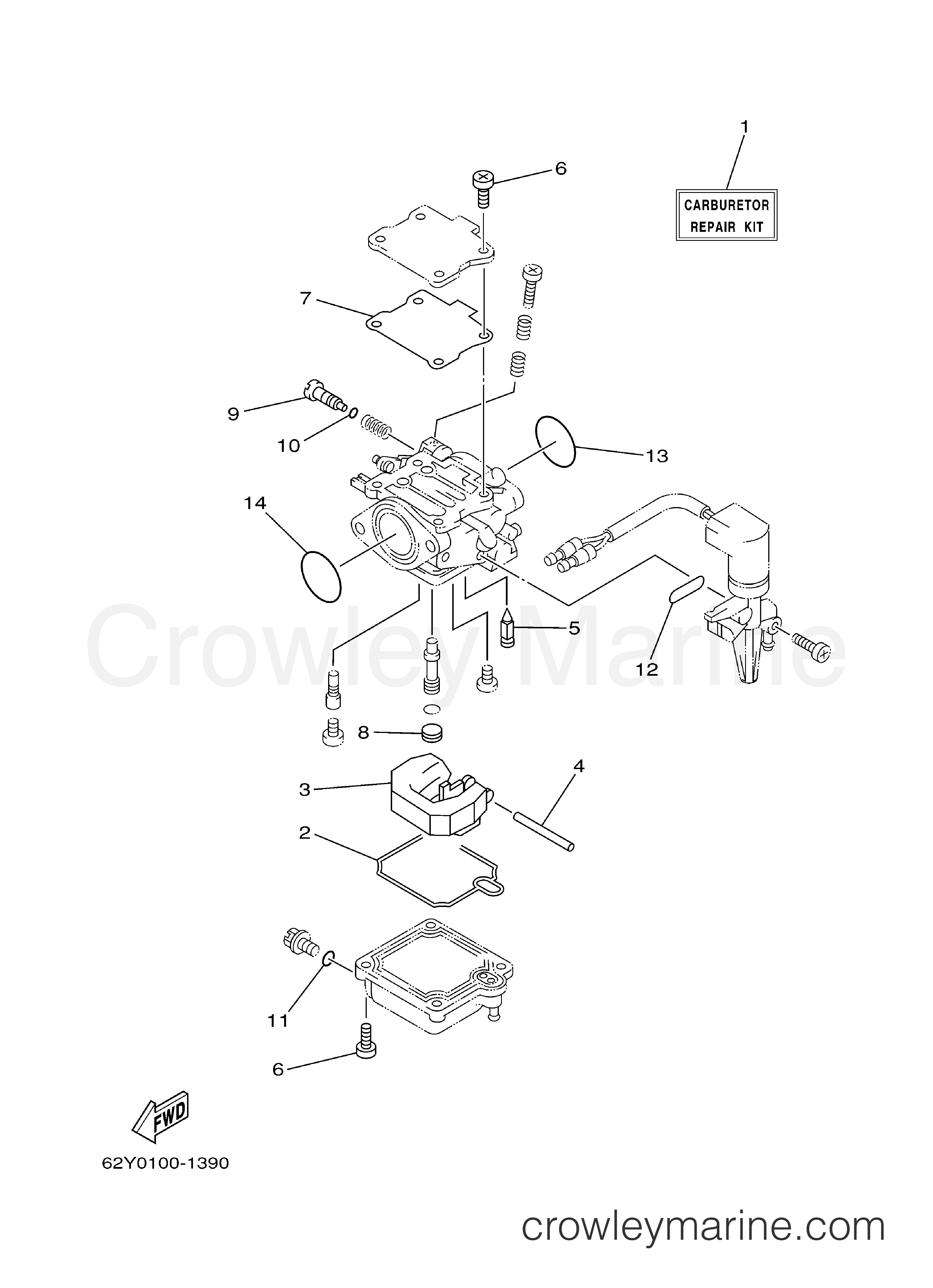 Yamaha Motors F50TLRB - REPAIR KIT 2