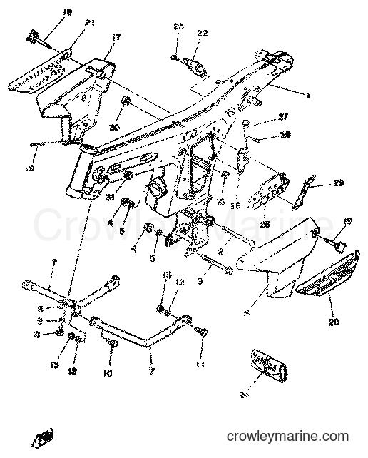 1977 Scooter FS1 - FS1 (2G0) [998] - SIDE COVER