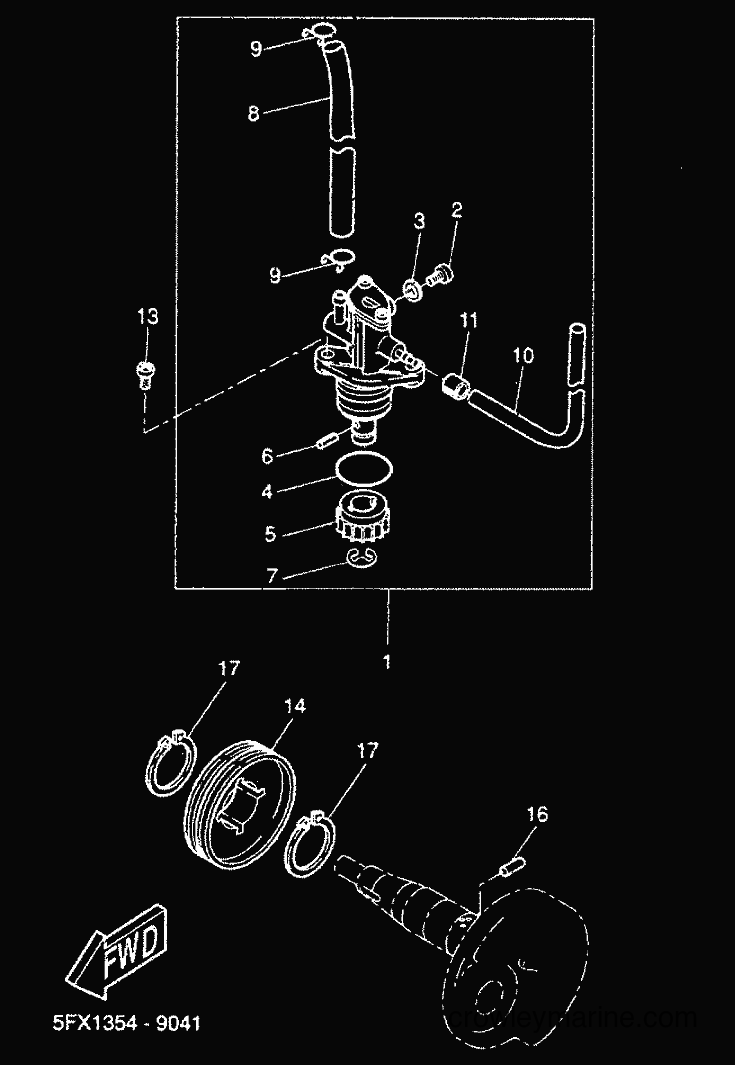 2000 Scooter CW50RS - CW50RS (5FXG) [010] - OIL PUMP
