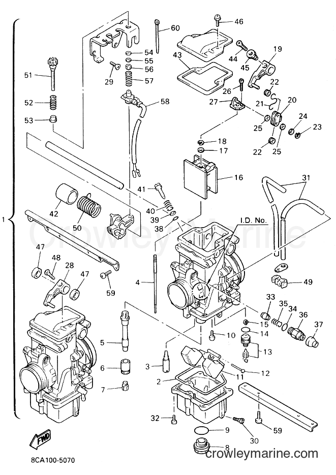 Yamaha Motors VX600 (8CA2) [020] - CARBURETOR