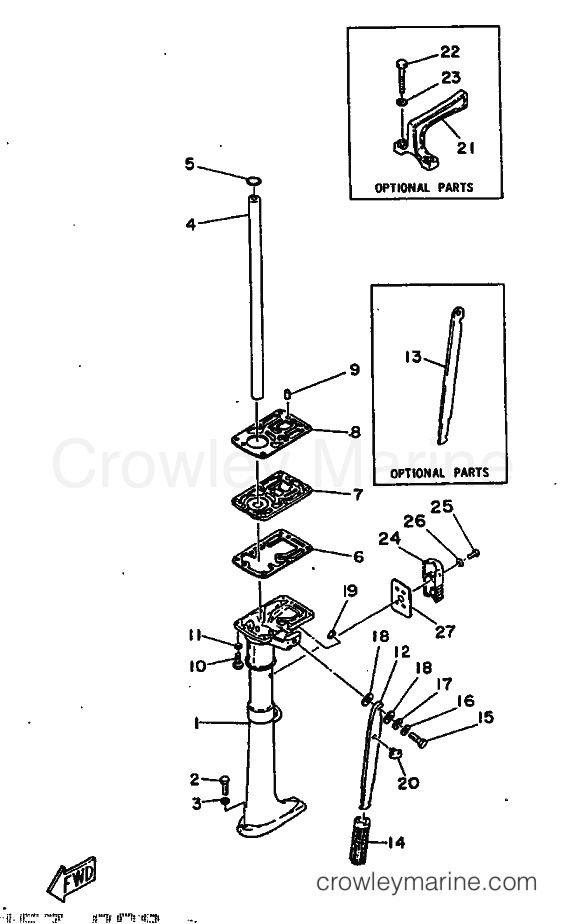 Yamaha Motors 2B (6A1) [999] - UPPER CASING