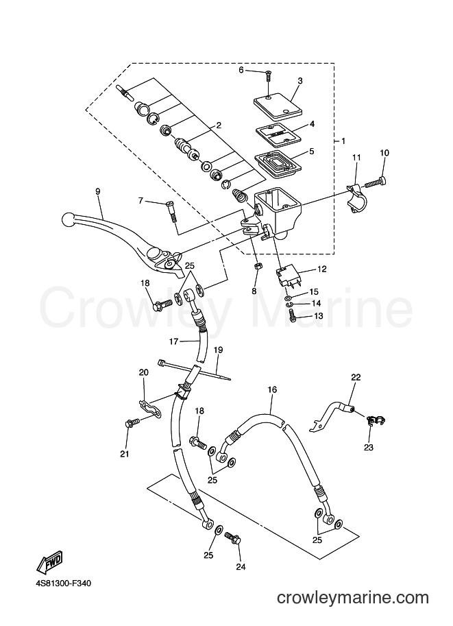 2009 Street Bike FZ6-SHG - FZ6-SHG (4S8B) [060] - FRONT MASTER CYLINDER