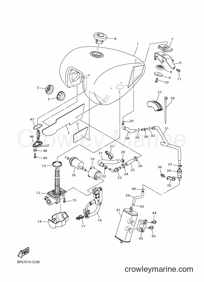 2017 Cruiser XVS950CU-A - XVS950CU-A (BP67) [010] - FUEL TANK
