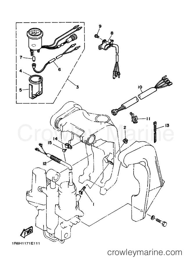 Yamaha Motors 90A (6H1) [030] - BRACKET 2