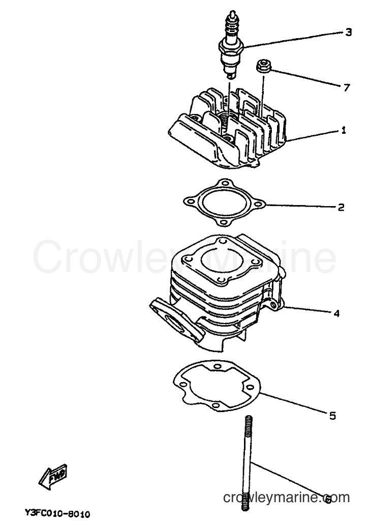 1992 Scooter CW50 - CW50 (4BY2) [999] - CYLINDER