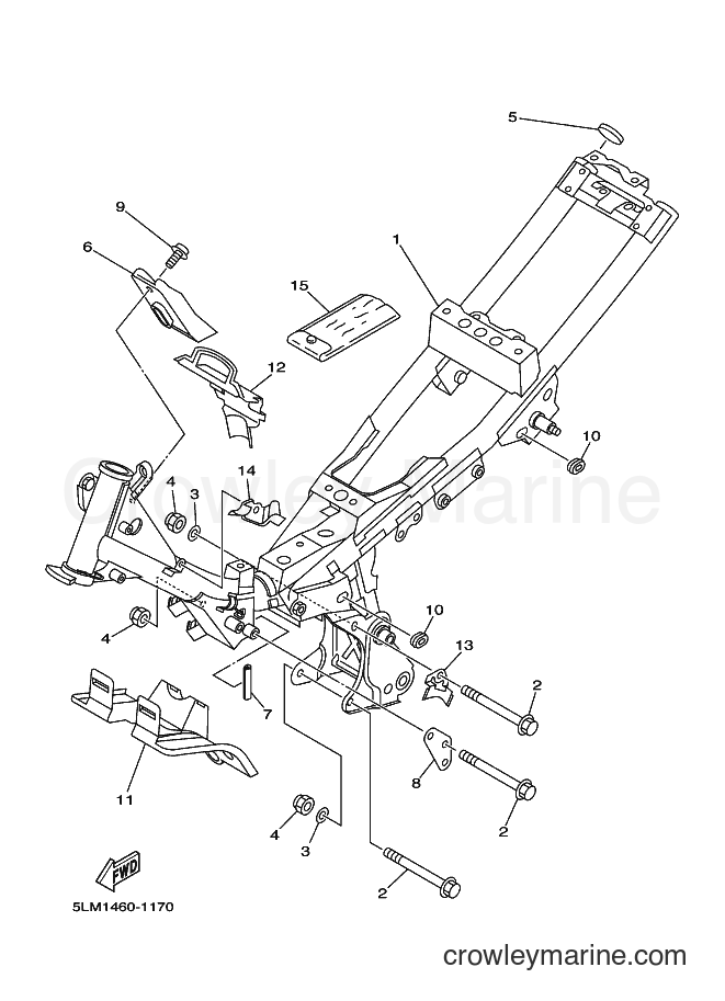 2001 Scooter T105SE - T105SE (5LM1) [010] - FRAME