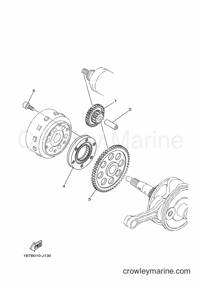 Yamaha Motors CP250 (1B7H) [010] - STARTER