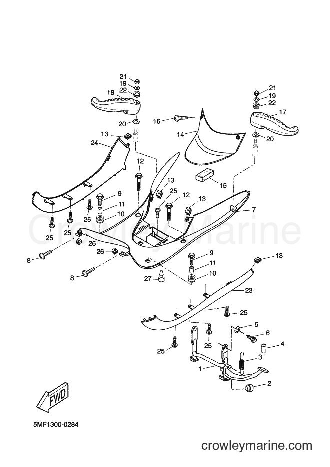 2002 Scooter XN150 - XN150 (5PR4) [010] - STAND & FOOTREST