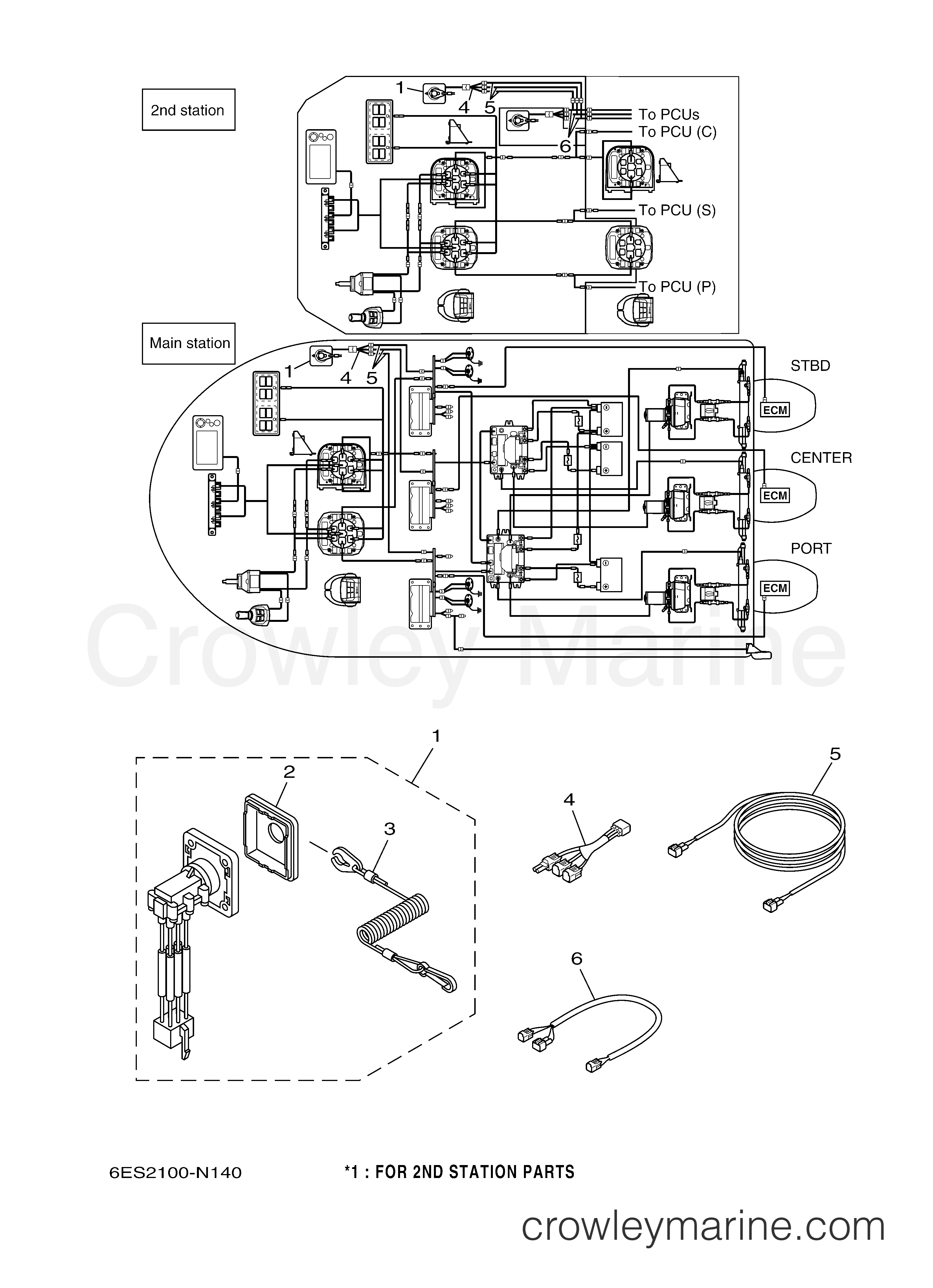 Yamaha Motors Helm Master 2014 - PANEL SWITCH (TRIPLE)