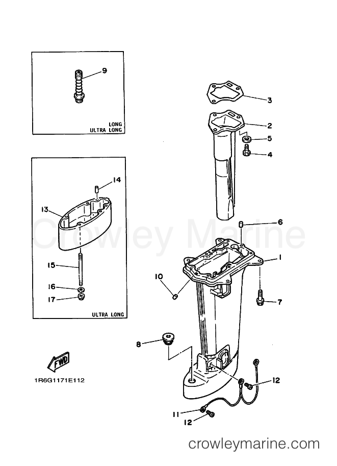 Yamaha Motors 8C (6G1) [030] - UPPER CASING