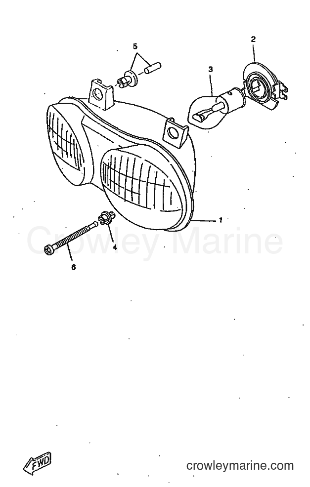 1998 Scooter CW50RSX - CW50RSX (4YD2) [999] - FARO DELANTERO
