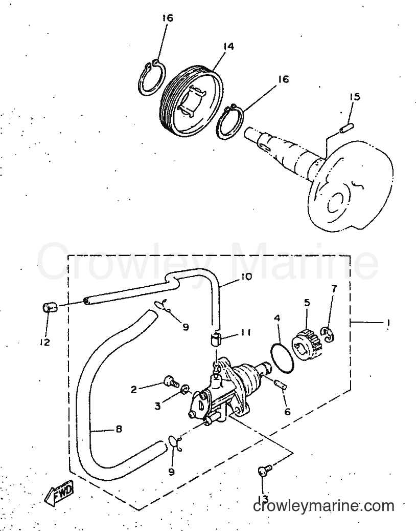 1998 Scooter YN50 - YN50 (5BV1) [010] - OIL PUMP