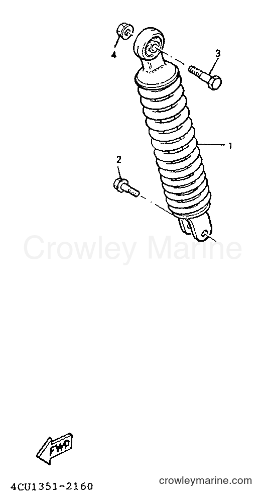 1992 Scooter YE50 - YE50 (4EE1) [999] - REAR SUSPENSION