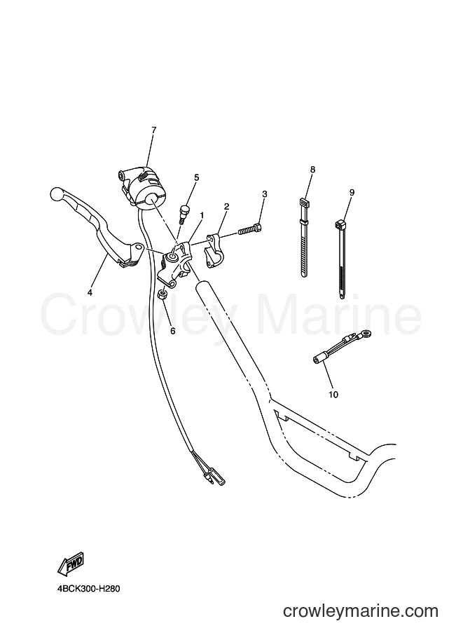 2011 Dirt Bike PW80 - PW80 (4BCM) [010] - HANDLE SWITCH & LEVER