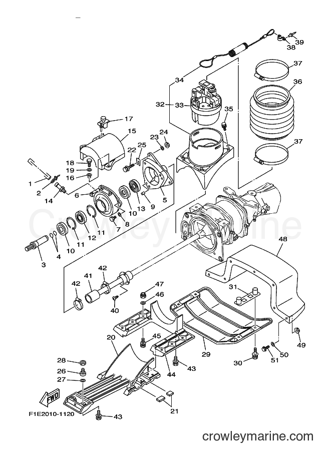 Yamaha Motors JET FOR 1430TR (66U1) [01B] - JET UNIT 2