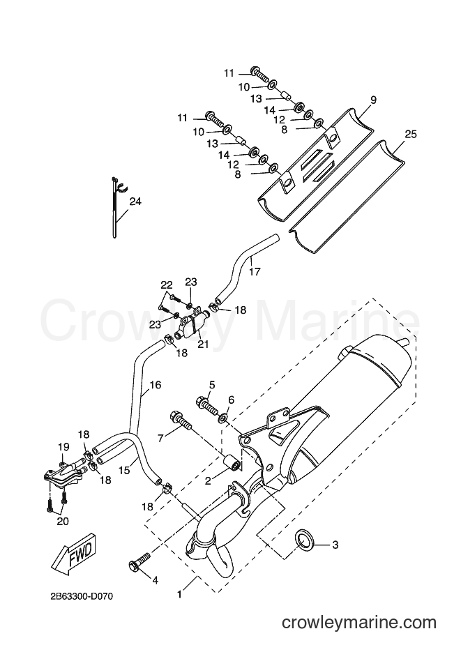 Yamaha Motors CW50LN (1WP4) [020] - EXHAUST