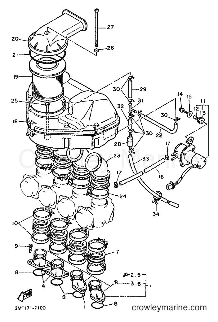1987 Sport Bike FZ750 T - FZ750 T (2MG) [99A] - INTAKE