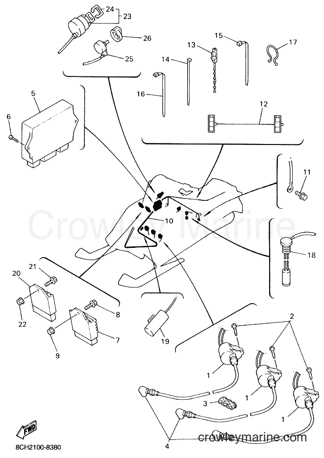 Yamaha Motors VX700SXB (8CH2) [020] - ELECTRICAL 1
