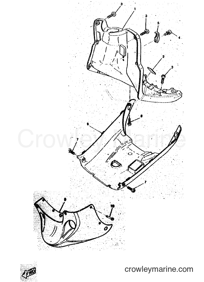 1997 Scooter CW50RSP - CW50RSP (4WS4) [010] - LEG SHIELD