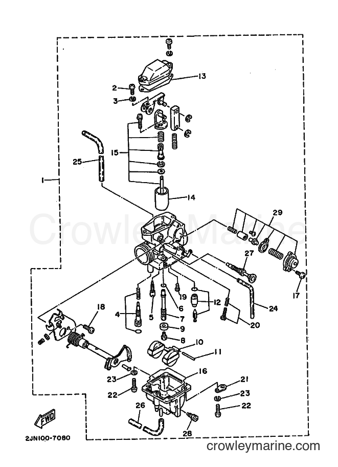 Yamaha Motors BW350 (2JN0) [020] - CARBURETOR