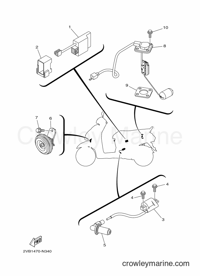 2018 Scooter XC115F - XC115F (BL74) [010] - ELECTRICAL 1