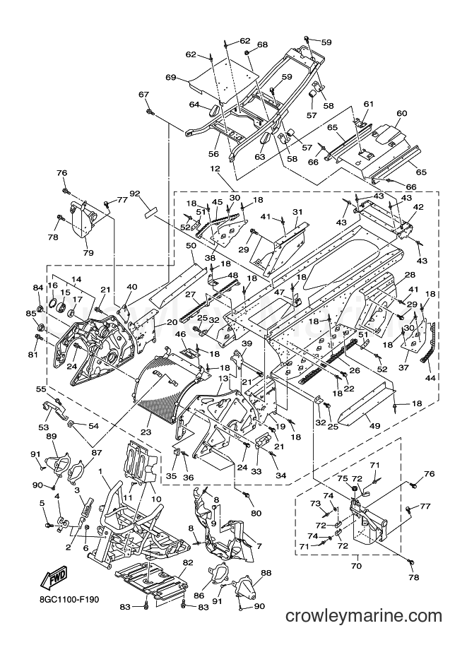 Yamaha Motors RT50 (8GC1) [020] - FRAME