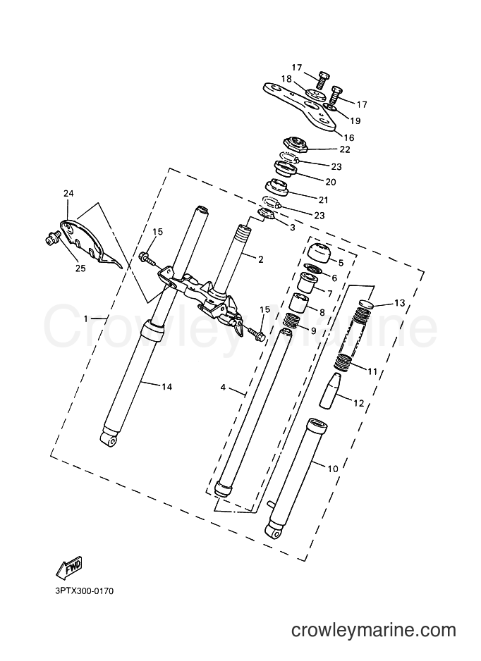 Yamaha Motors PW50 (3PTX) [010] - FRONT FORK