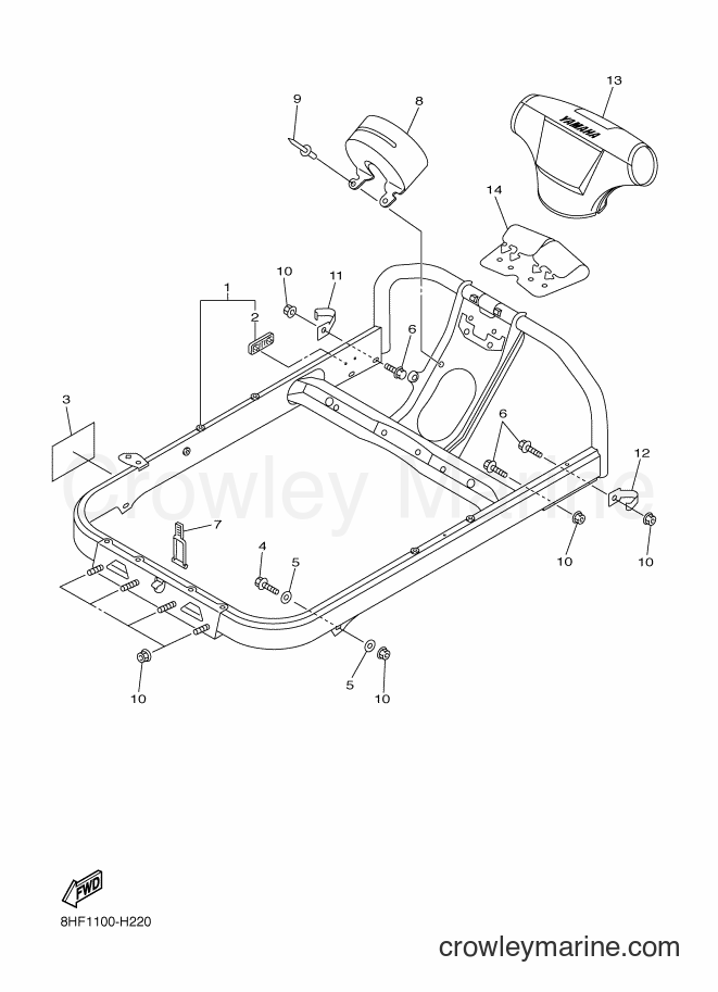 Yamaha Motors RS10SUV (8HP6) [020] - STEERING GATE