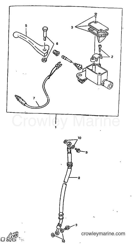 1998 Scooter CW50RSX - CW50RSX (5CD3) [010] - FRONT MASTER CYLINDER