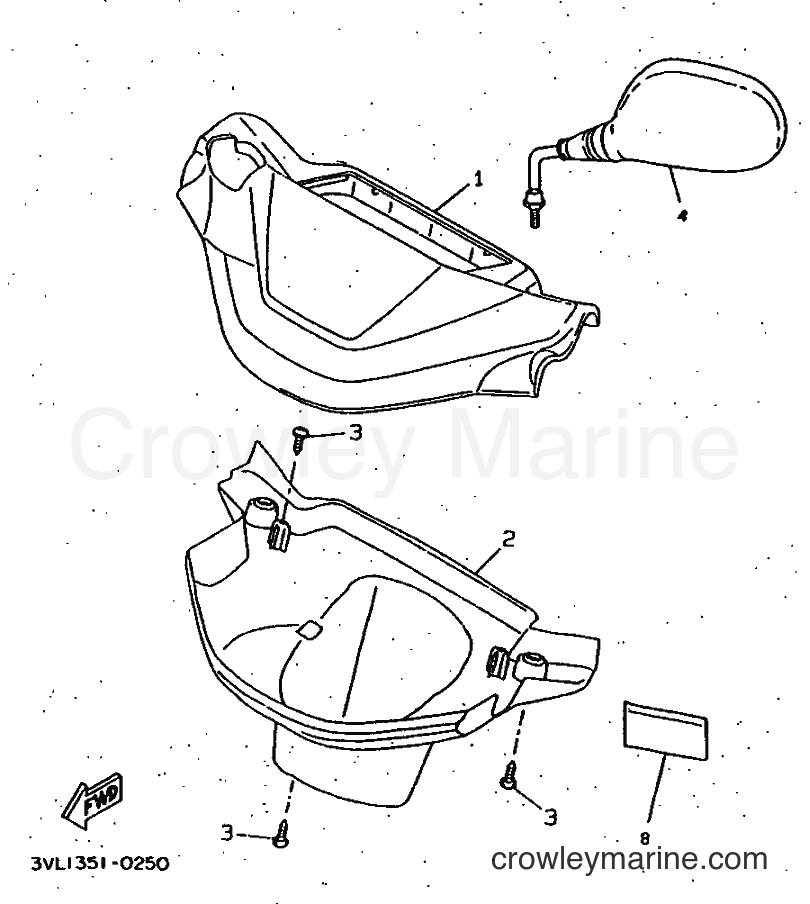 1997 Scooter CW50 - CW50 (4VV7) [999] - COWLING 1