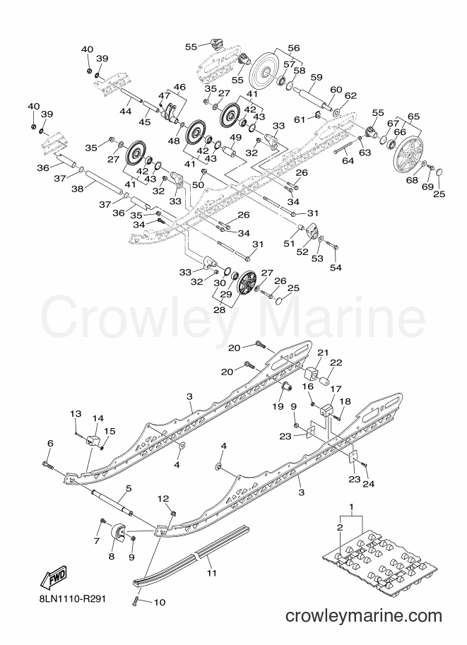 2016 Snowmobile SRV10SP - SRV10SP (8LN2) [010] - TRACK SUSPENSION 1