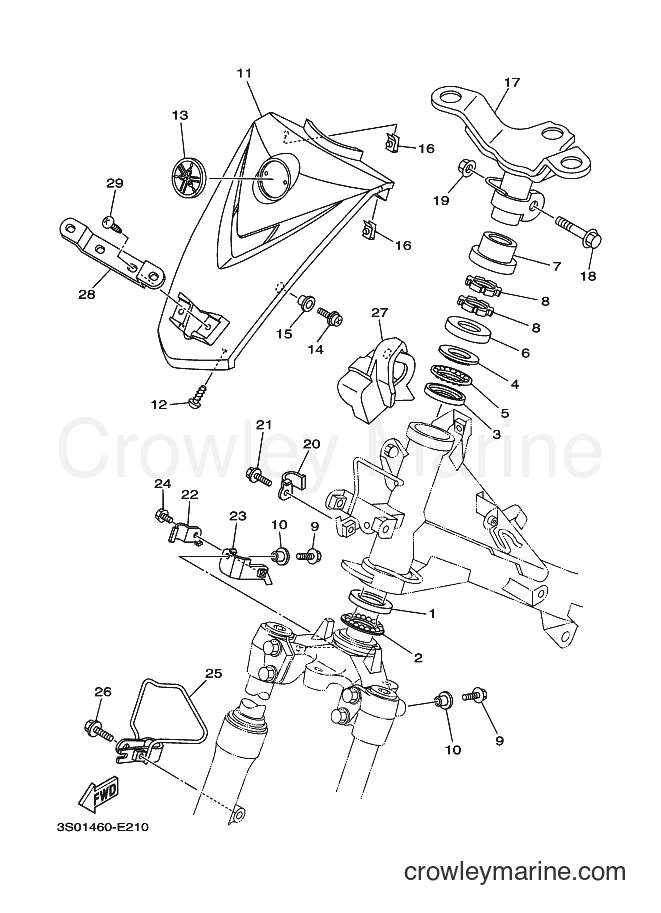 Yamaha Motors T110LSE (4D72) [010] - STEERING