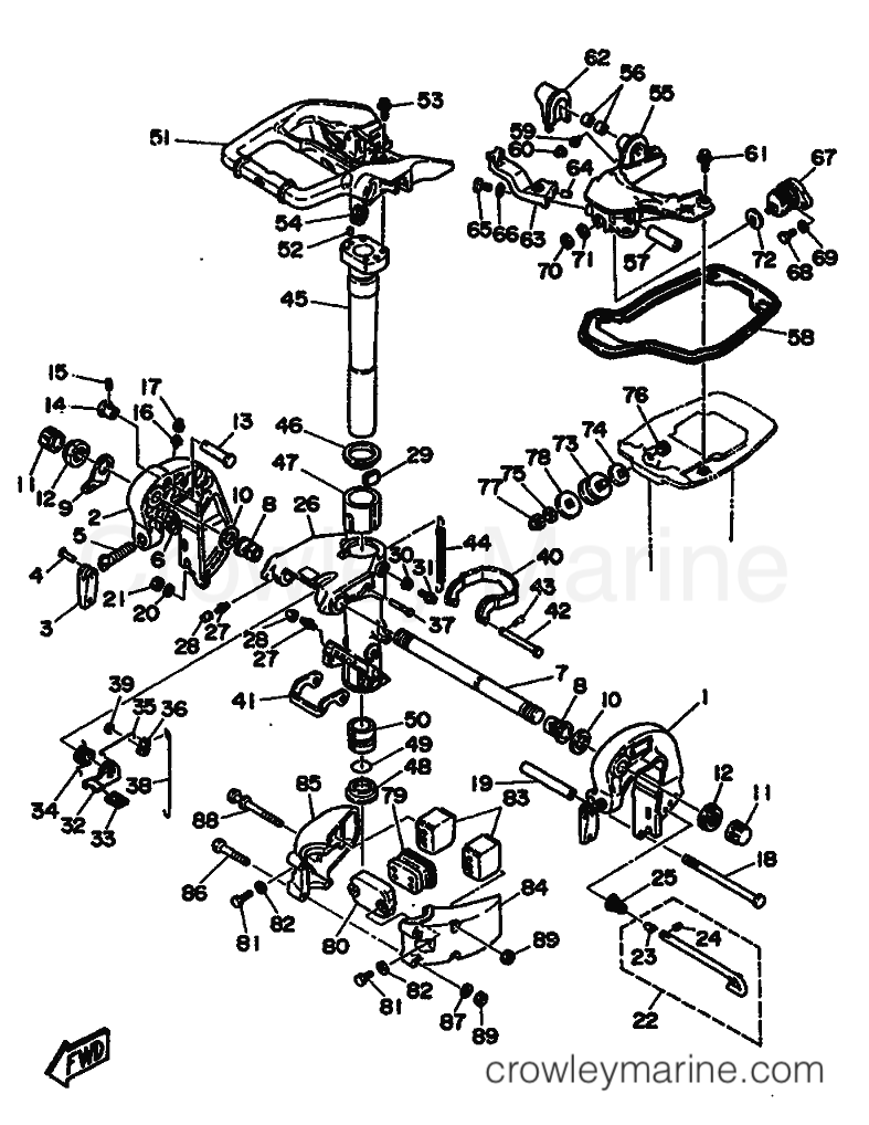 Yamaha Motors 30A (689) [999] - BRACKET