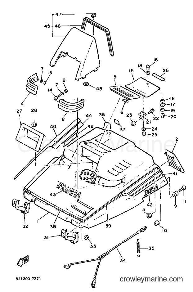 1988 Snowmobile ET340 - ET340 (84W) [999] - SHROUD & WINDSHIELD