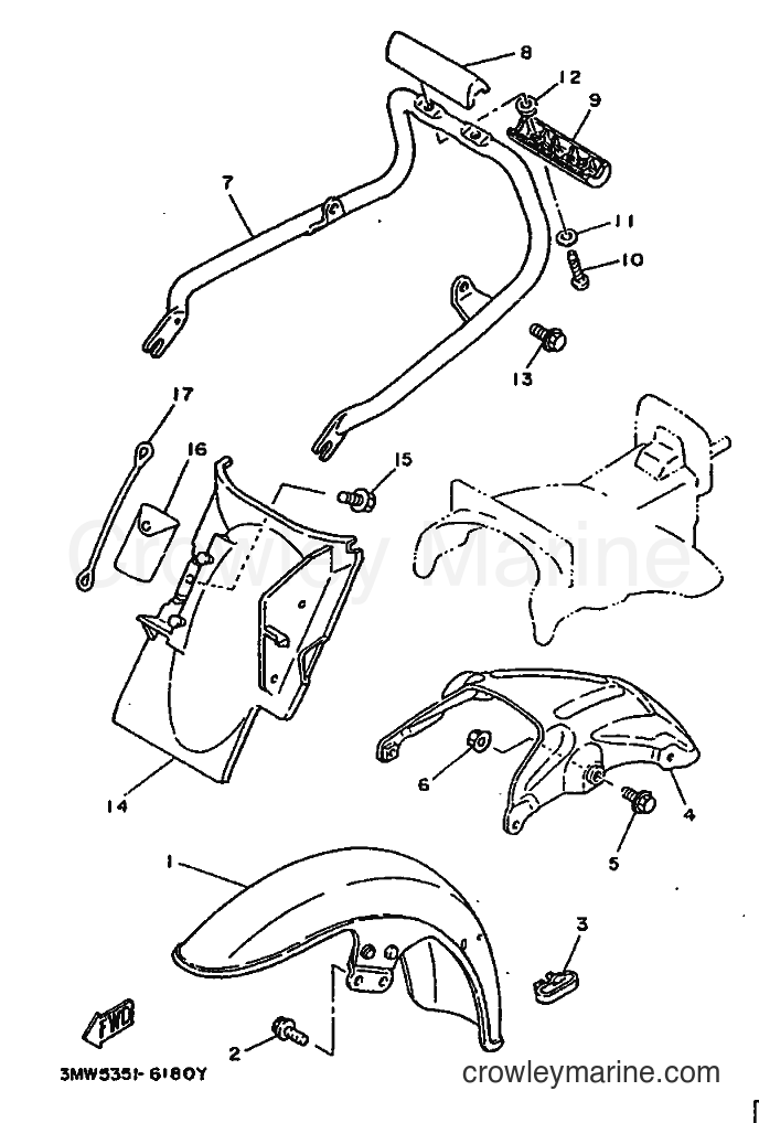 1998 Street Bike SR125 - SR125 (3MW7) [050] - FENDER