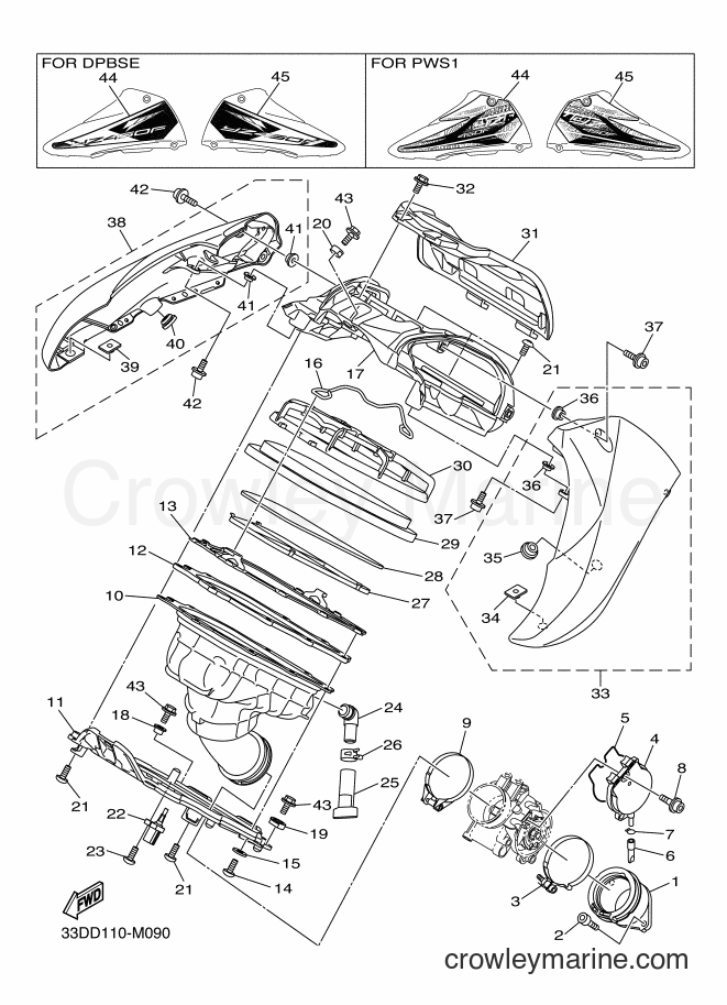 2013 Dirt Bike YZ450F - YZ450F (33DE) [010] - INTAKE